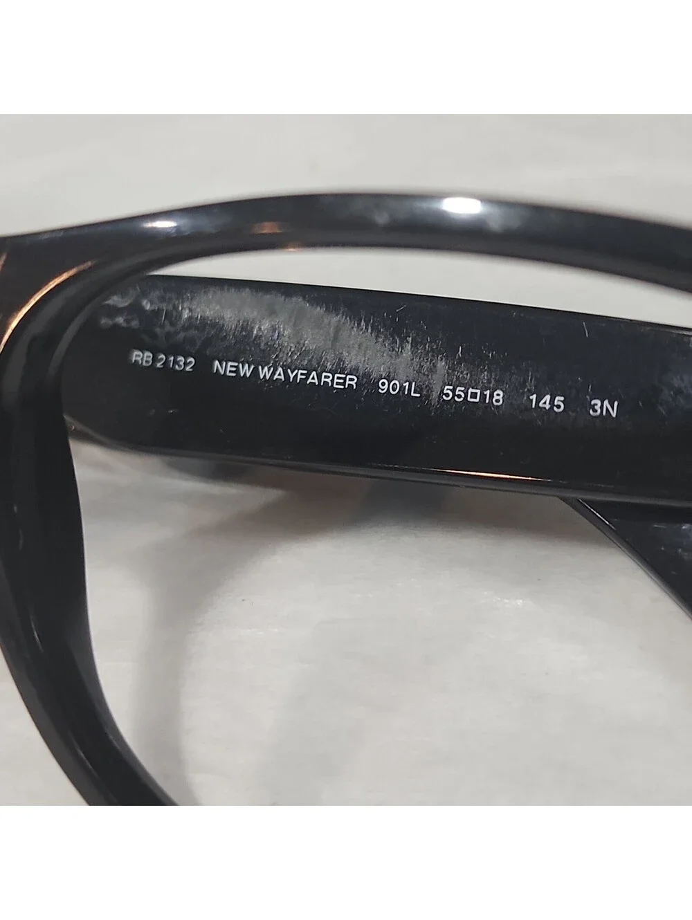 Ray Ban RB2132 901L New Wayfarer Black Sunglasses Frame 55/18 145 SA
